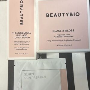 Bundle : BeautyBio Skincare Set with GloPRO Prep Pad